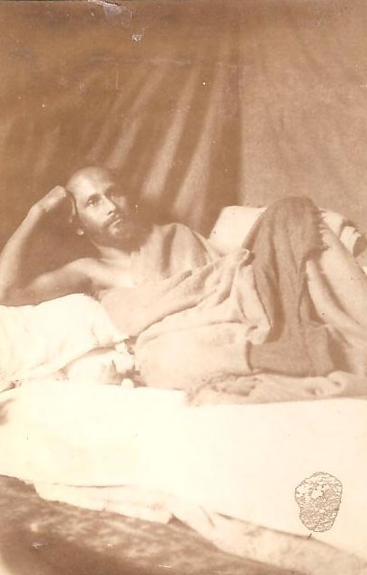 Swamiji at a devotee’s house.