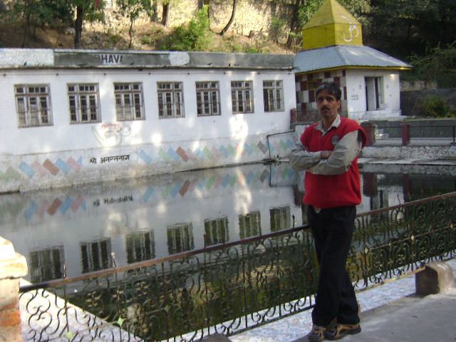 Author inside Temple Complex
