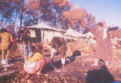 Refugee camp for Kashmiri Pandits in Jammu.