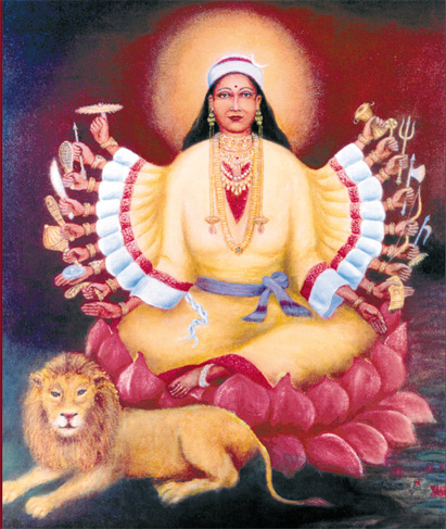 Sharika Bhagwati painting