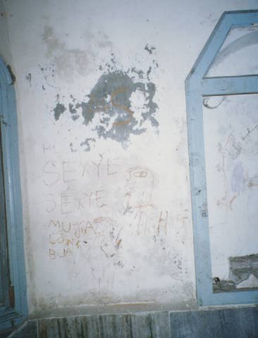 Graffiti in Kathleshwar Temple